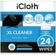 iCloth Extra Large Monitor and TV Screen Cleaner Pro-Grade Individually Wrapped Wet Wipes, 1 Wipe Cleans Several Flat Screen TV's and Monitors, Box of 24 - image 1 of 7