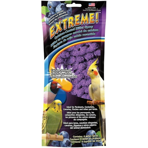 Extreme!™ Blueberry Recipe Calcium-Coated Millet Spray