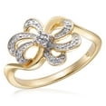 thumbnail image 1 of Bague diamant en argent sterling plaqué or Quintessential, 1 of 1