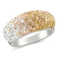thumbnail image 1 of Quintessential Sterling Silver Dome Top  Peach And White Ring, 1 of 2