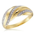 thumbnail image 1 of Quintessential Sterling Silver Gold Plated 6 Diamonds, 1 of 1