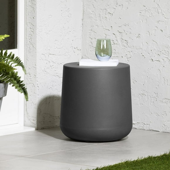 South Shore Dalya Round Outdoor Side Dark Gray