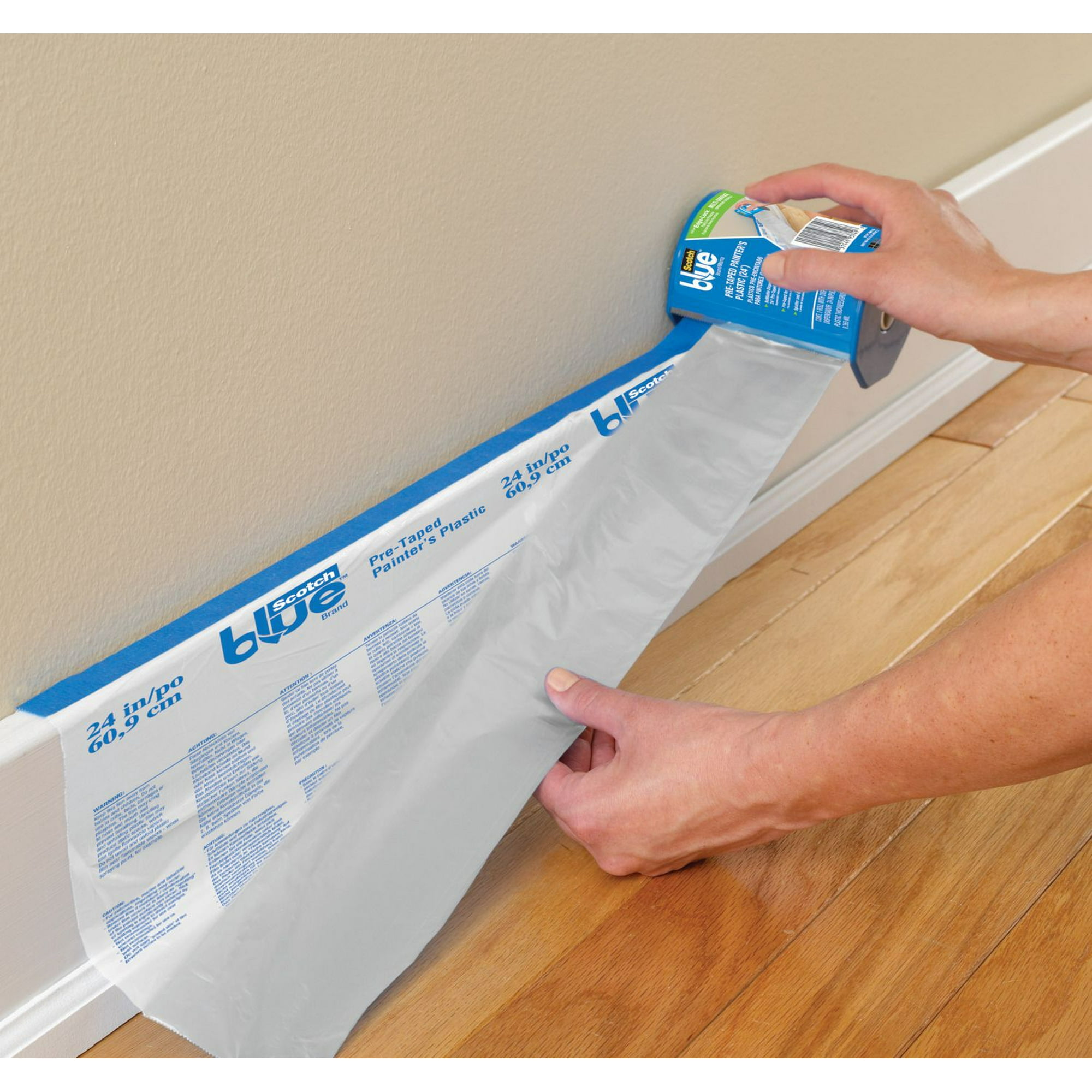 ScotchBlue™ Pre-Taped Painter's Plastic Loaded 24 Inch Dispenser 