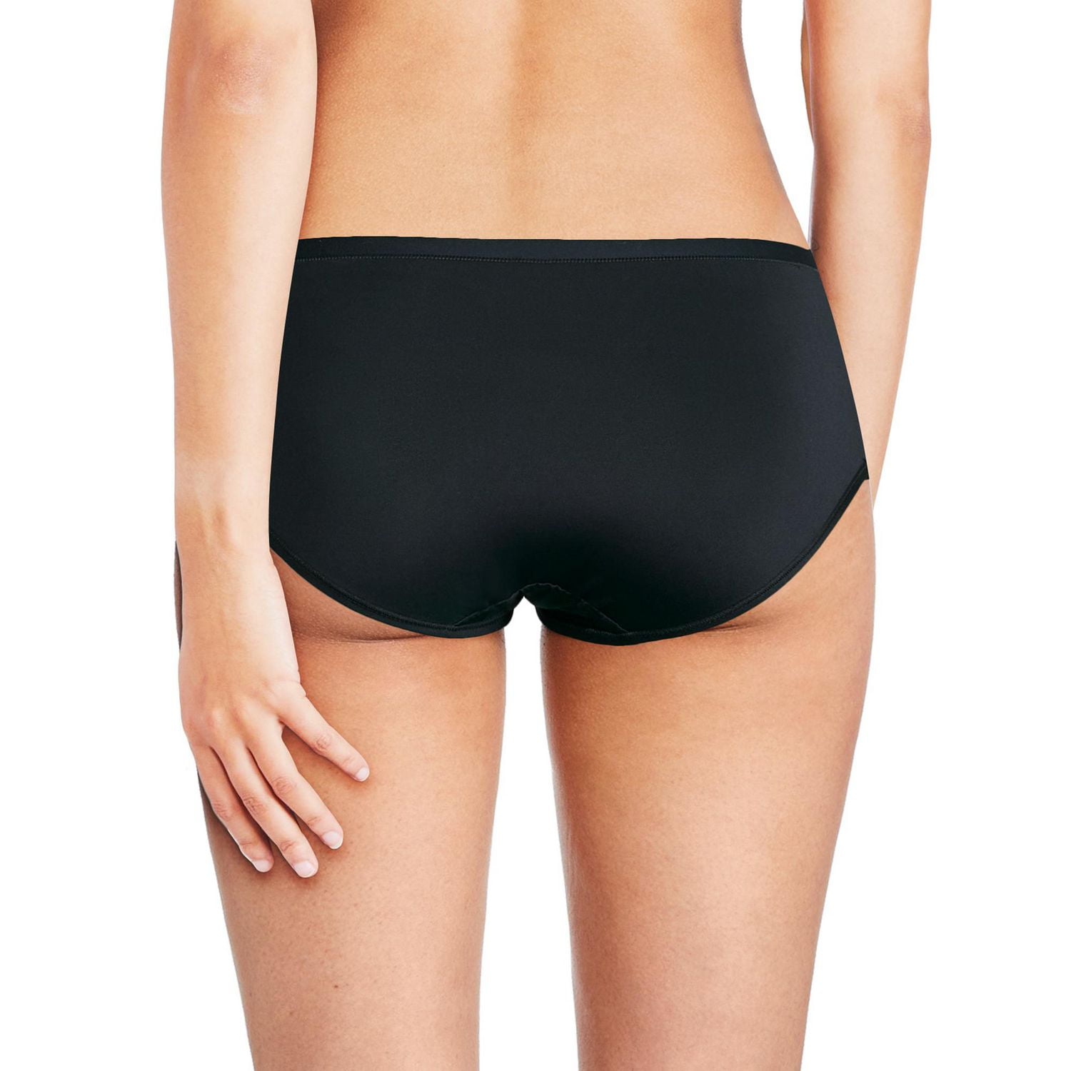 Lot de 3 culottes taille mi-haute en microfibre super extensible George pour femmes Tailles P-TG