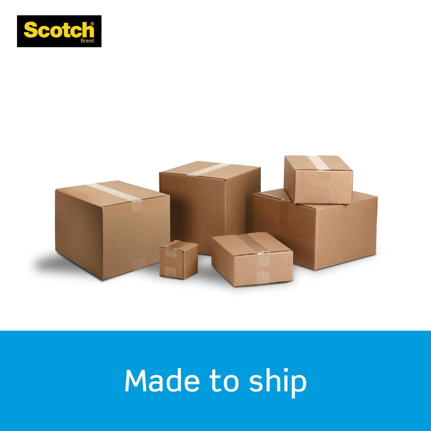 Scotch® Shipping Packaging Tape 3710, 48 mm x 50 m, 1 Roll/Pack