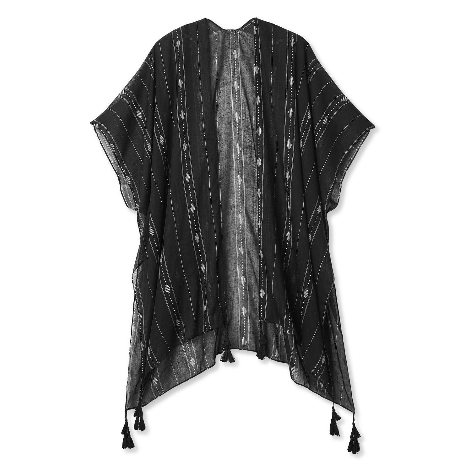 Poncho imprimé à pampilles George pour femmes