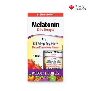 Webber Naturals® Melatonin 5 mg Extra-résistance