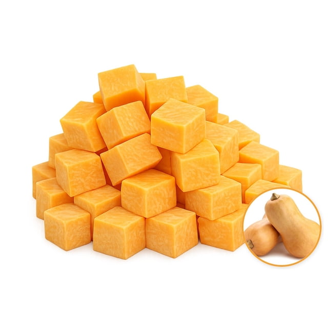 Butternut Squash Cubes, Cubes of Butternut Squash