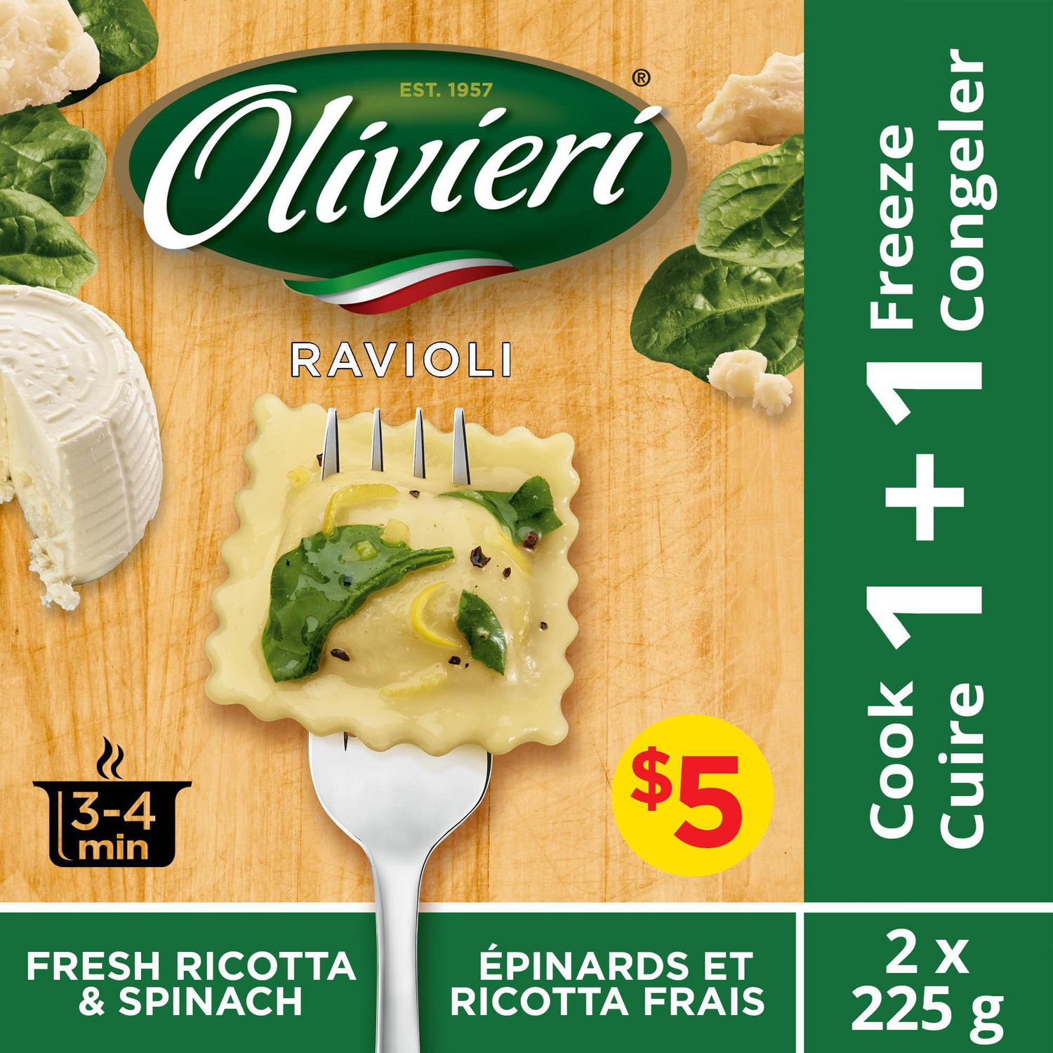 Olivieri Ricotta Spinach Fresh Pasta Ravioli Walmart Canada