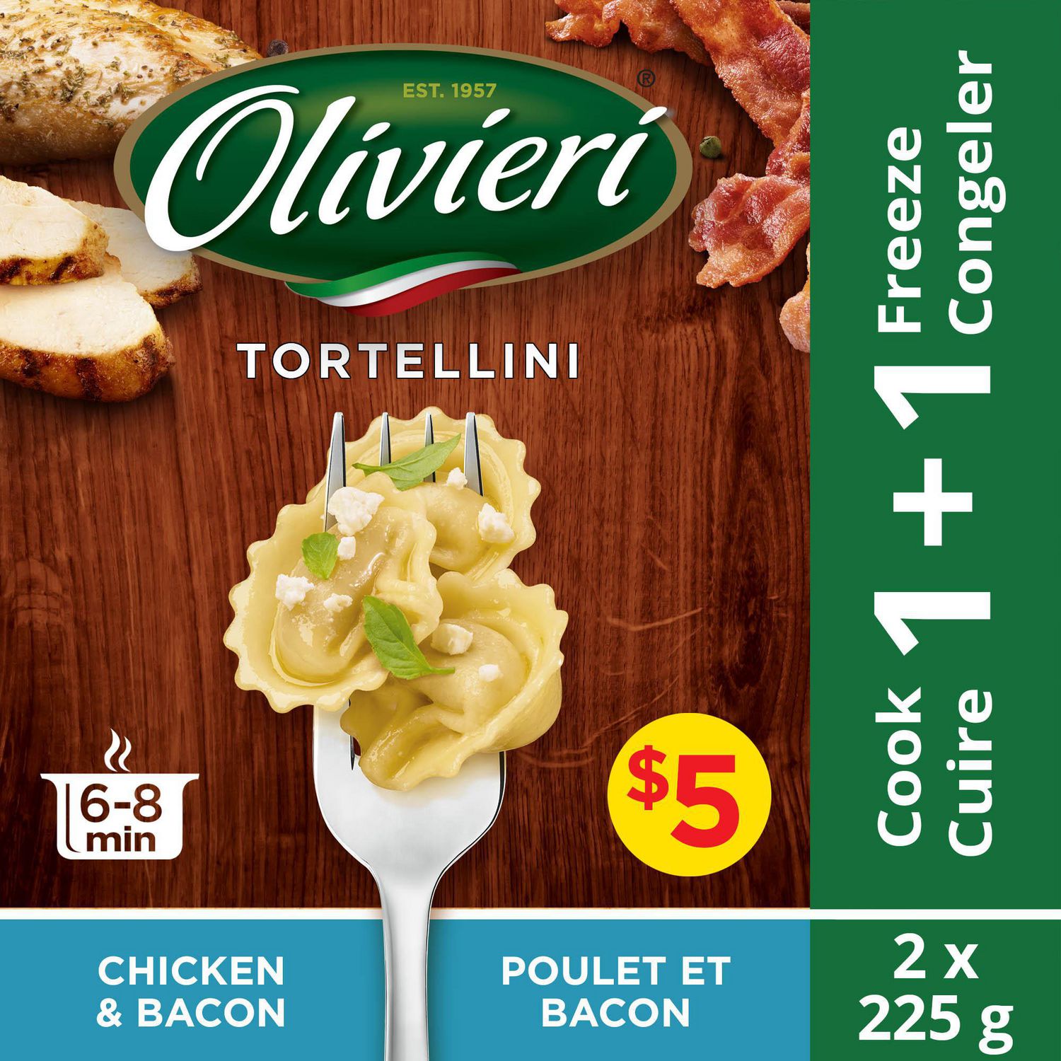 Olivieri Bacon Cheese Fresh Sacchettini Pasta Walmart Canada