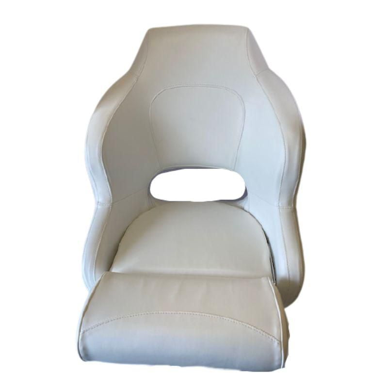Boat Seats Pro Casting Deck Seat Captains Bucket Boat Seat Seat  Swivel-White+Blue+Star