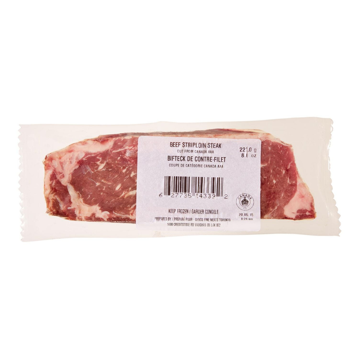 Frozen Beef Striploin Steak Walmart Canada