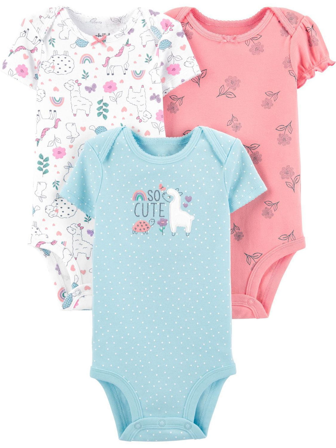 carters bodysuits girl