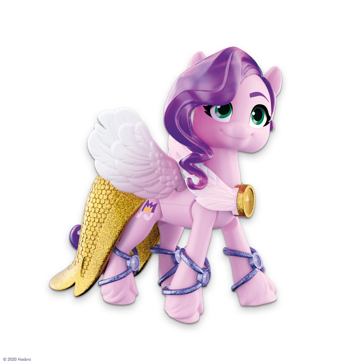 A　Princess　3-Inch　Friendship　Toy,　Generation　Petals　Pony:　Little　Pony　Bracelet　Surprise　Adventure　Movie　New　Pink　Accessories,　My　Crystal