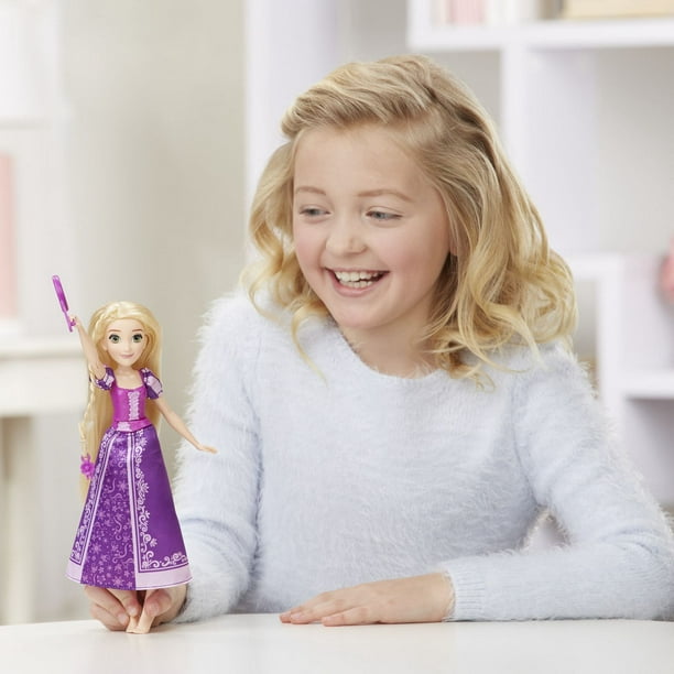 Mini poupée de Raiponce Princesse Disney avec peigne 