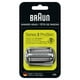 Bloc-couteaux de rechange pour tête de rasoir électrique Braun Series 3 32S – argenté 1 cartouche – image 1 sur 4
