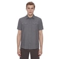 thumbnail image 1 of Dark Black Men's Short-Sleeve Button-Down, 1 of 6