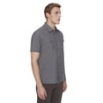 thumbnail image 2 of Dark Black Men's Short-Sleeve Button-Down, 2 of 6