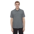 thumbnail image 1 of Dark Black Men's Short-Sleeve Button-Down, 1 of 6
