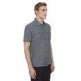 thumbnail image 2 of Dark Black Men's Short-Sleeve Button-Down, 2 of 6