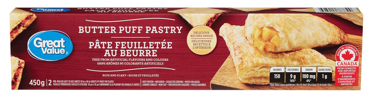 Great Value Butter Puff Pastry Walmart Canada