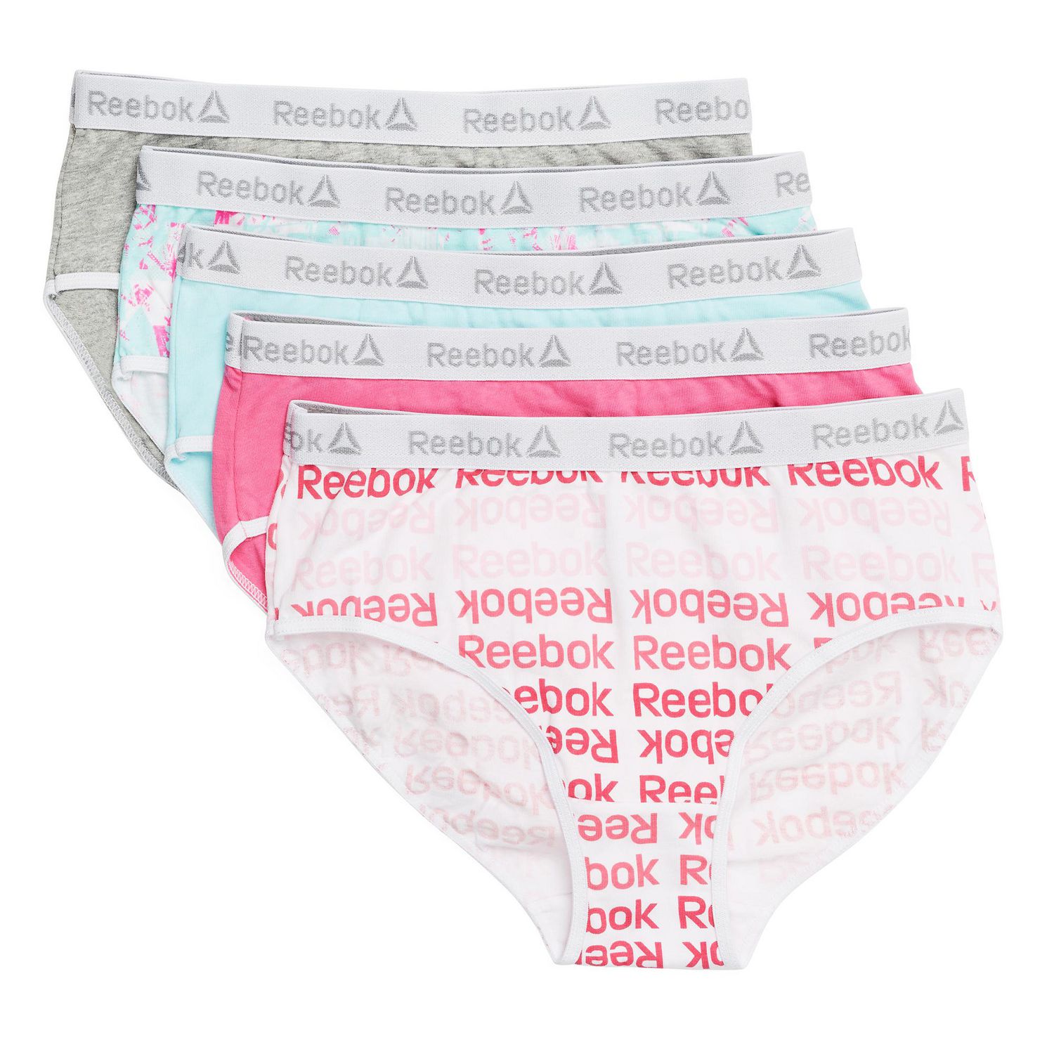 5 Pack Seamless Hipster Briefs Reebok Womens Underwear