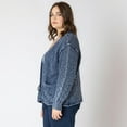 thumbnail image 3 of Devoted Women's Plus Size long sleeve knit cardigan, 3 of 4