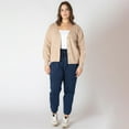 thumbnail image 2 of Devoted Women's Plus Size long sleeve knit cardigan with button-up front, 2 of 4