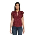 thumbnail image 1 of BCBG PARIS FLUTTER SLEEVE TOP, 1 of 5