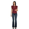thumbnail image 2 of BCBG PARIS FLUTTER SLEEVE TOP, 2 of 5