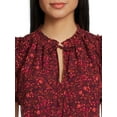 thumbnail image 4 of BCBG PARIS FLUTTER SLEEVE TOP, 4 of 5