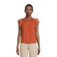 thumbnail image 1 of BCBG PARIS FLUTTER SLEEVE TOP, 1 of 5