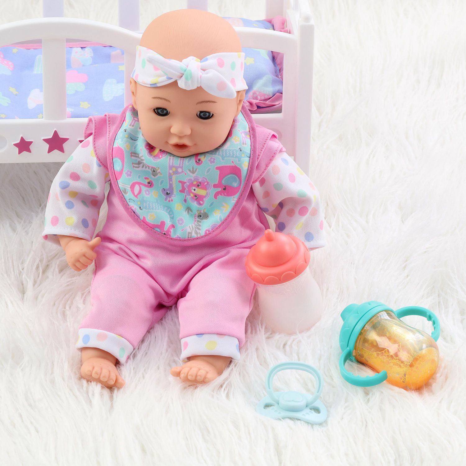 Accessoires de poupée bébé nouveau-né, bouteille de lait magique