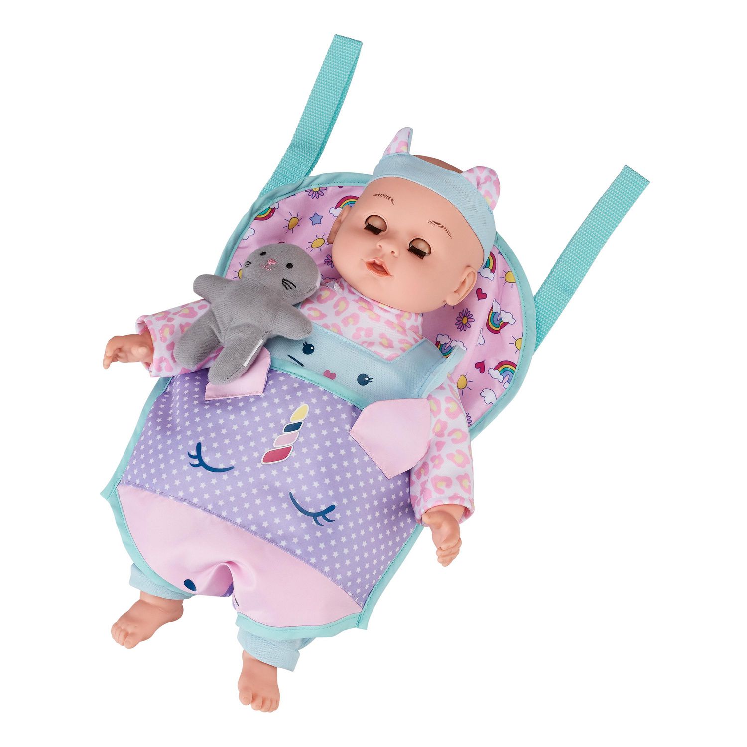 Doll Carrier Sling with Adjustable Straps 