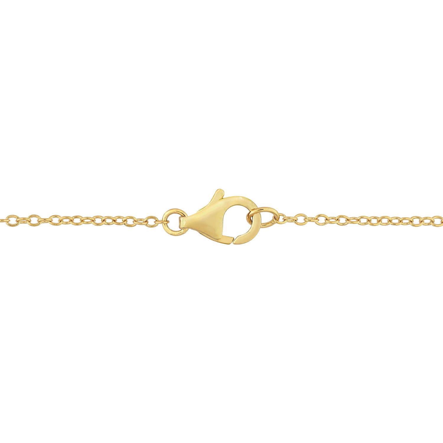 Miabella Diamond Accent Yellow Rhodium-Plated Sterling Silver Double Layer Circular Necklace