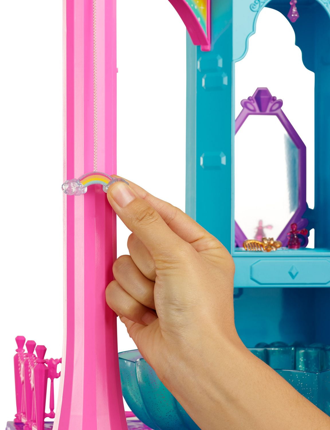 Barbie dreamtopia rainbow cove princess sales castle playset