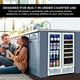 Koolatron - Réfrigérateur à boissons et refroidisseur à vin double compartiment 18 bouteilles et 56 canettes – image 3 sur 9