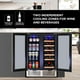 Koolatron - Réfrigérateur à boissons et refroidisseur à vin double compartiment 18 bouteilles et 56 canettes – image 4 sur 9