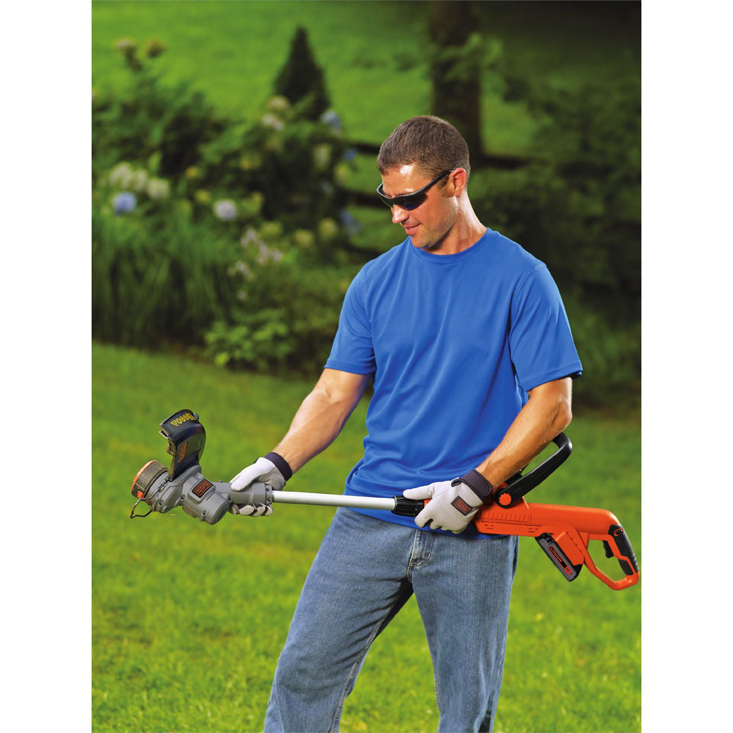 Black and decker weed on sale eater lawn mower