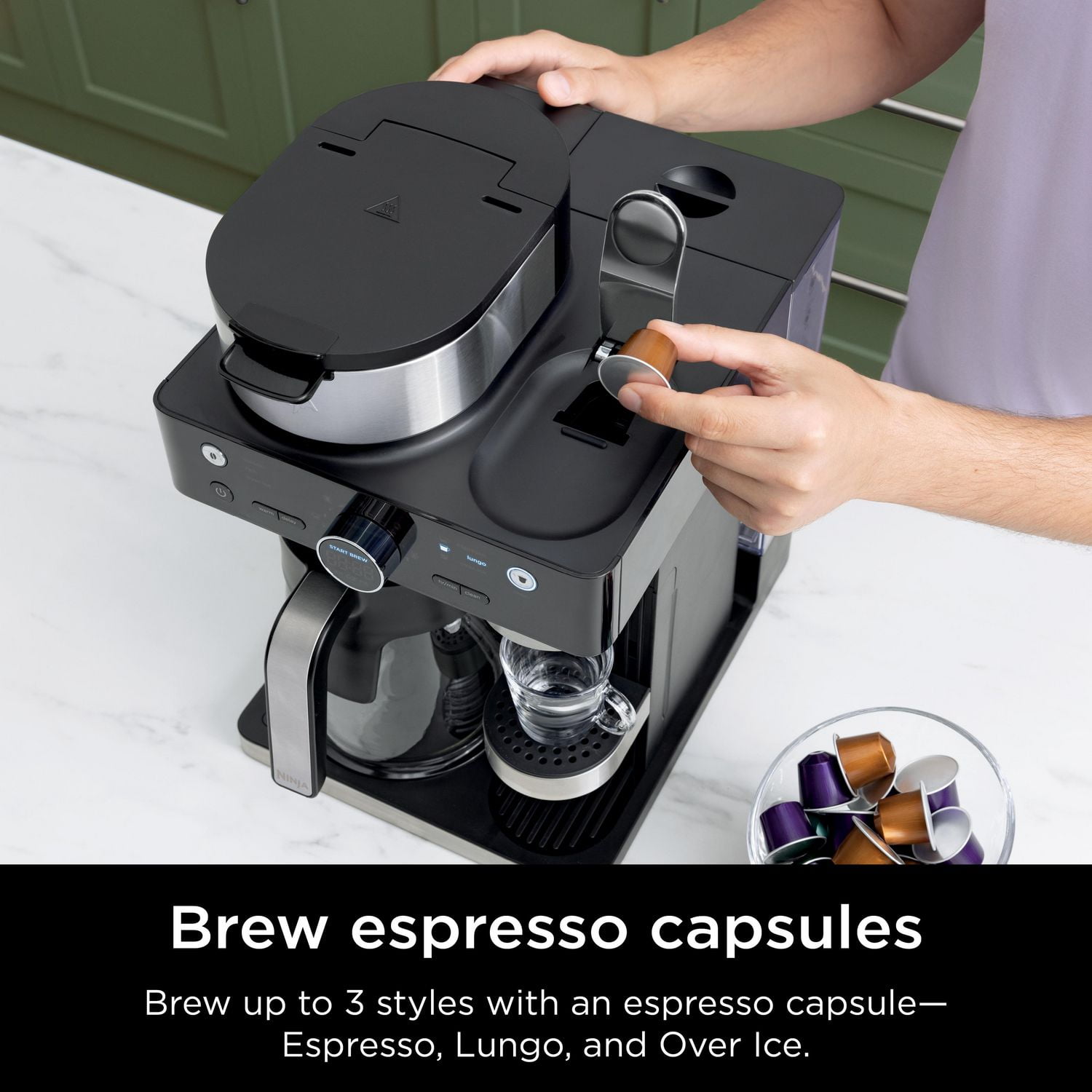 Nespresso built in outlet machine