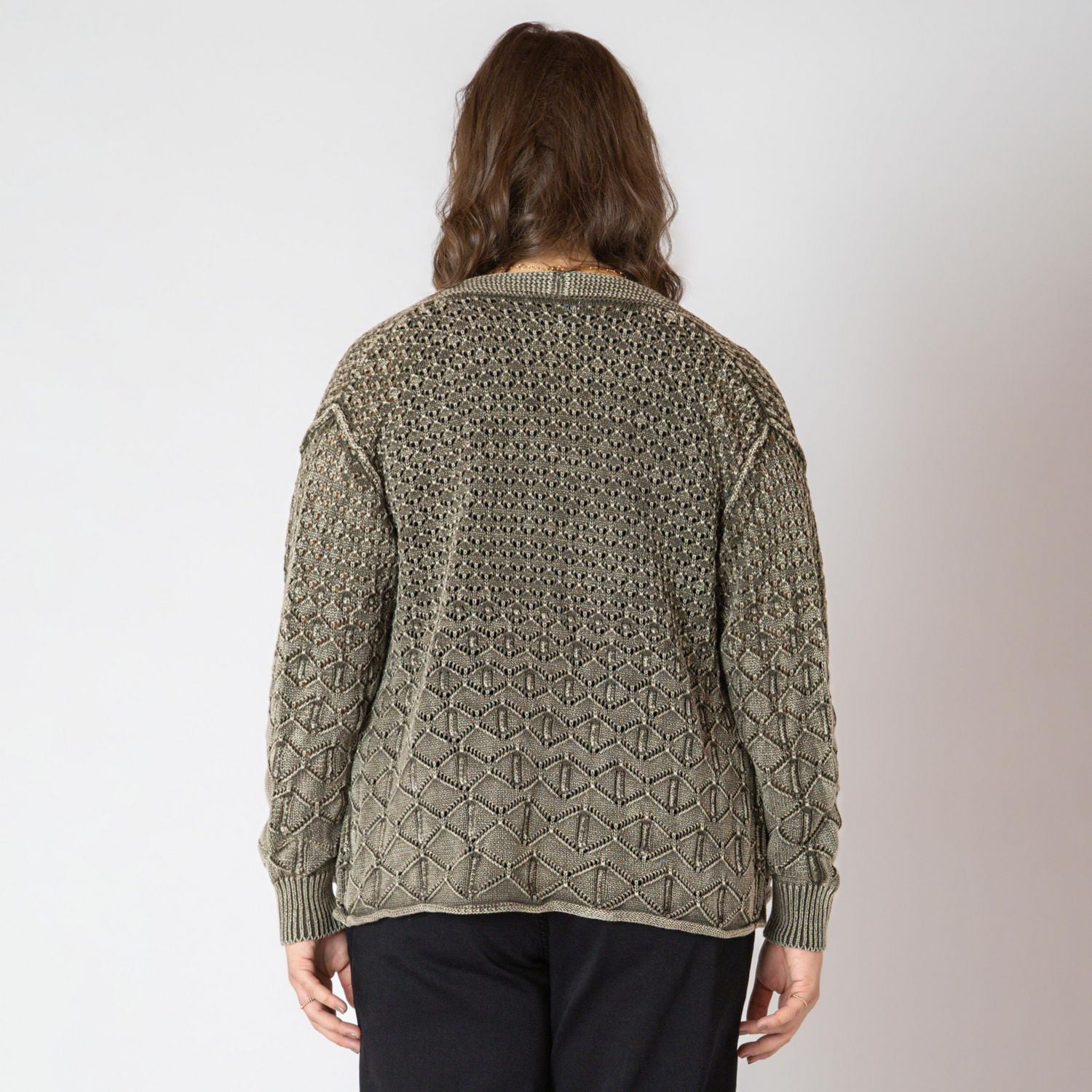 Devoted Women's Plus Size long sleeve knit cardigan