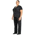 thumbnail image 2 of George Plus Women's Notch Collar Pajamas 2-Piece Set, 2 of 6