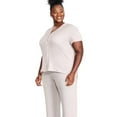 thumbnail image 2 of George Plus Women's Notch Collar Pajamas 2-Piece Set, 2 of 6