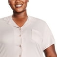 thumbnail image 4 of George Plus Women's Notch Collar Pajamas 2-Piece Set, 4 of 6