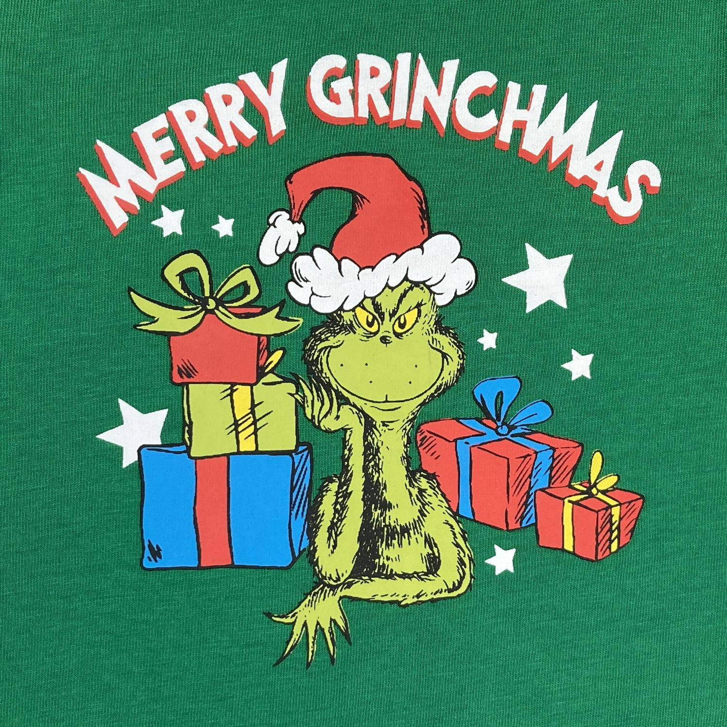 The Grinch Infant Long Sleeve Rib-knit crew neck Bodysuit, Rib-knit leg openings, with snaps along inseam for easy dressing and changing.