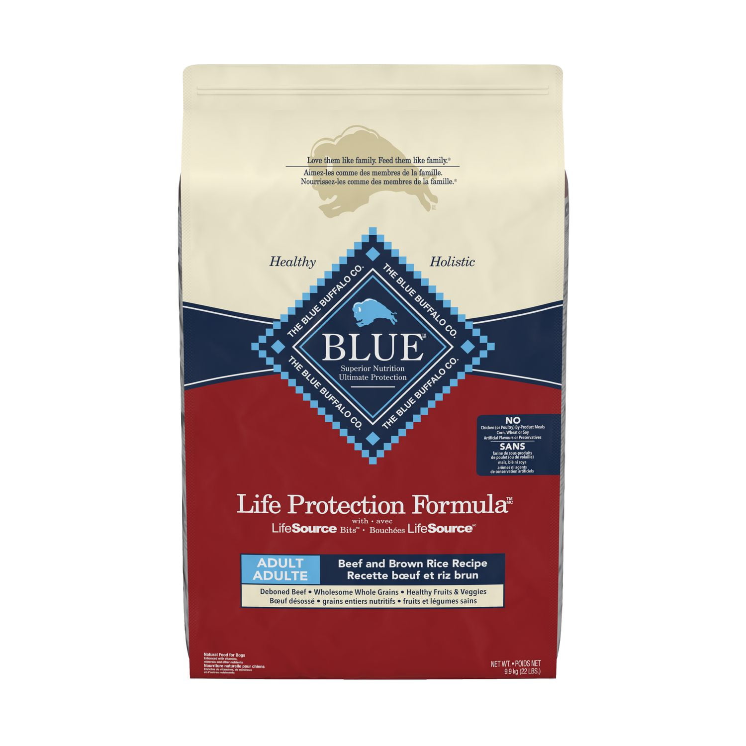 Blue Buffalo Life Protection Formula Beef Natural Dry Dog Food for