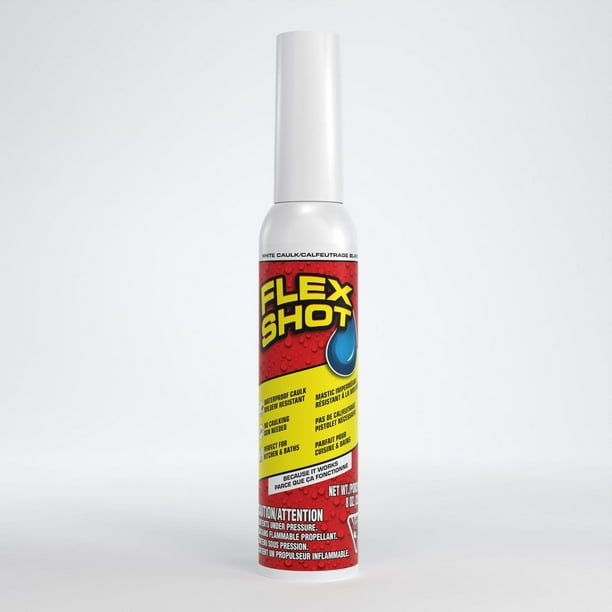 FLEX SHOT WHITE 8 OZ THICK RUBBER ADHESIVE SEALANT - Walmart.ca