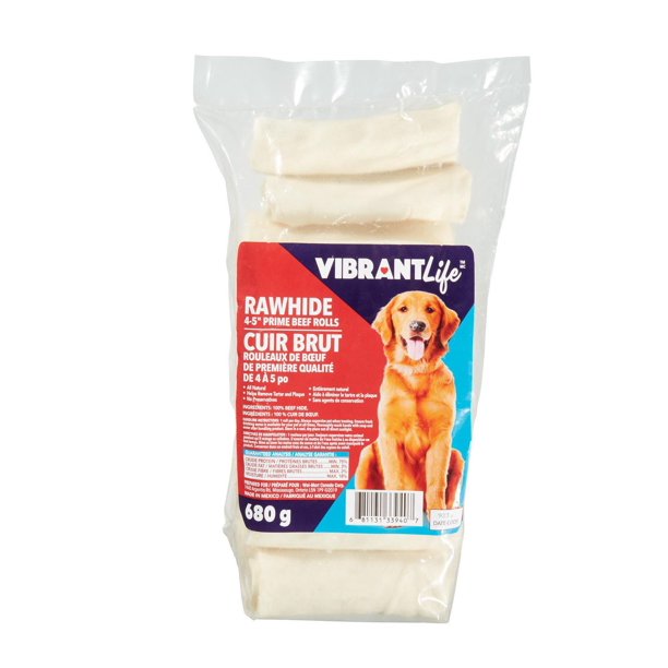 Vibrant Life Rawhide Rolls, Vibrant Life 4" RH Rolls, 680g Walmart.ca