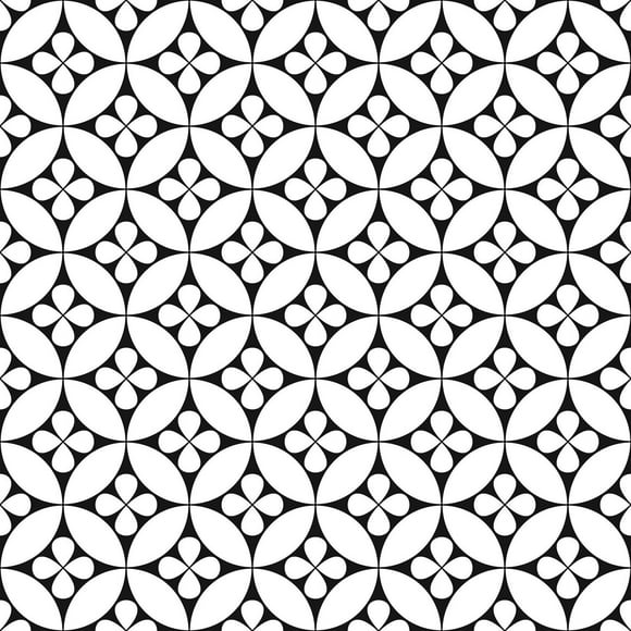 FloorPops Fleur Peel and Stick Floor Tiles set of 20