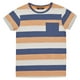 T-shirt rayé bleu et orange George British Design pour garçons – image 1 sur 3